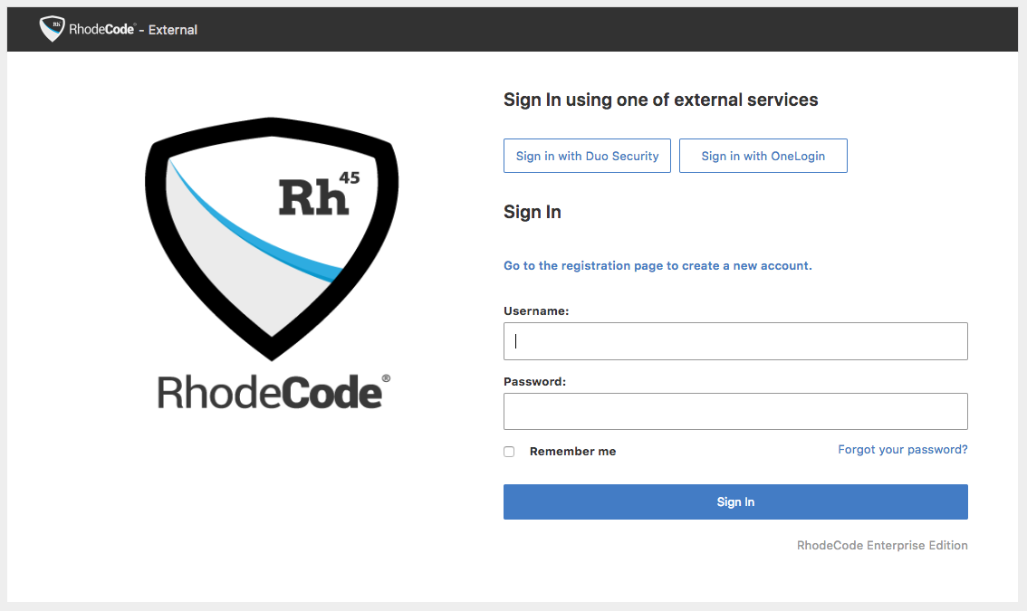 RhodeCode integrations