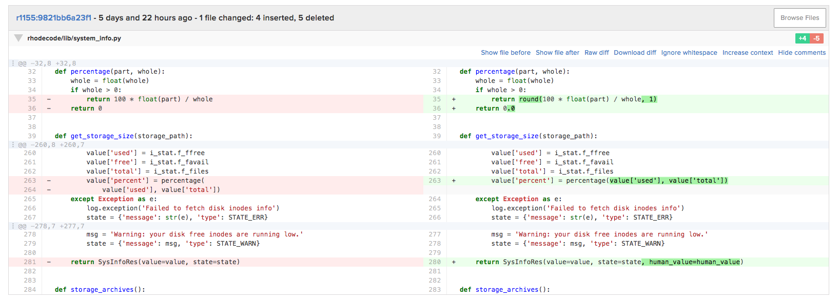 new enhanced diffs demo