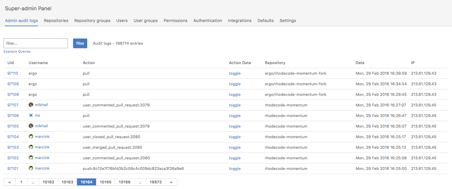 Audit Logs